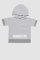 GREY H- T-SHIRT / Tričko s kapucňou a krátkym rukávom