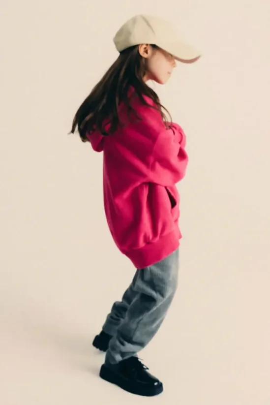 Washed Pink Hoodie / Detská mikina