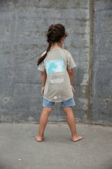 HEAD IN THE CLOUDS SAND T-SHIRT / Tričko s krátkym rukávom