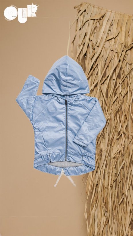 BLUE COAT / Detská predlžená bunda svetlomodrá - Veľkosť Booso: 4/5 rokov