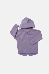 WARM HOODIE lila / Detské teplá mikina