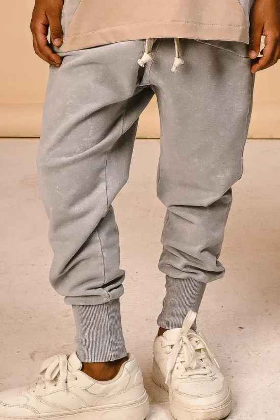 NOHAVICE STRIPE PANTS ash gray