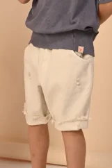 ŠORTKY JEANS SHORTS ivory