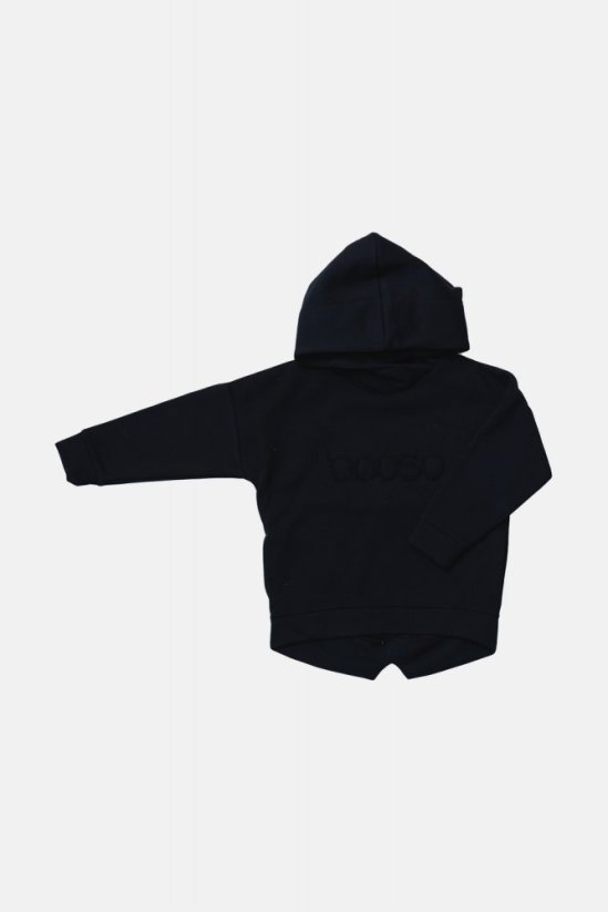 WARM HOODIE black / Detské teplá mikina - Veľkosť Booso: 6/7 rokov