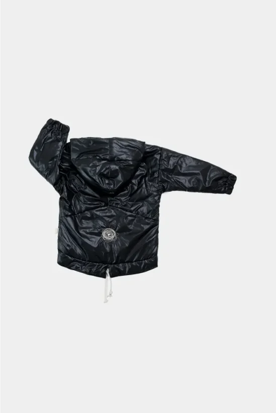 BLACK CLASSIC COAT black / Detská jarná bunda - Veľkosť Booso: 4/5 rokov