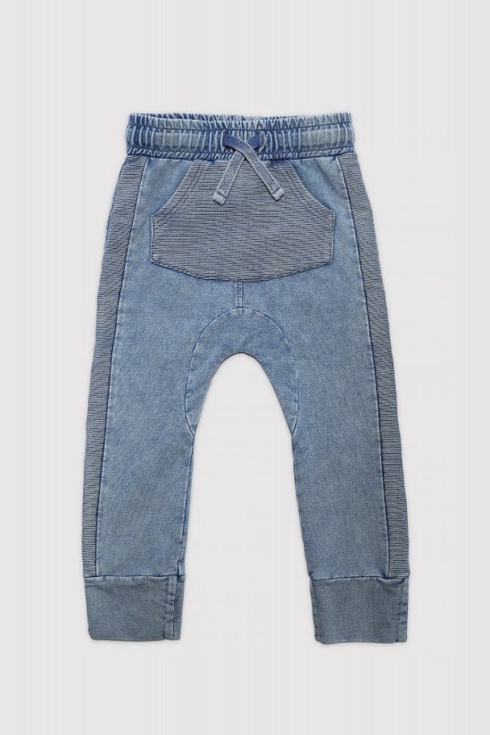 Nohavice RELAXED JOGGERS MARMO BLUE BIKER - Veľkosť: 110/116