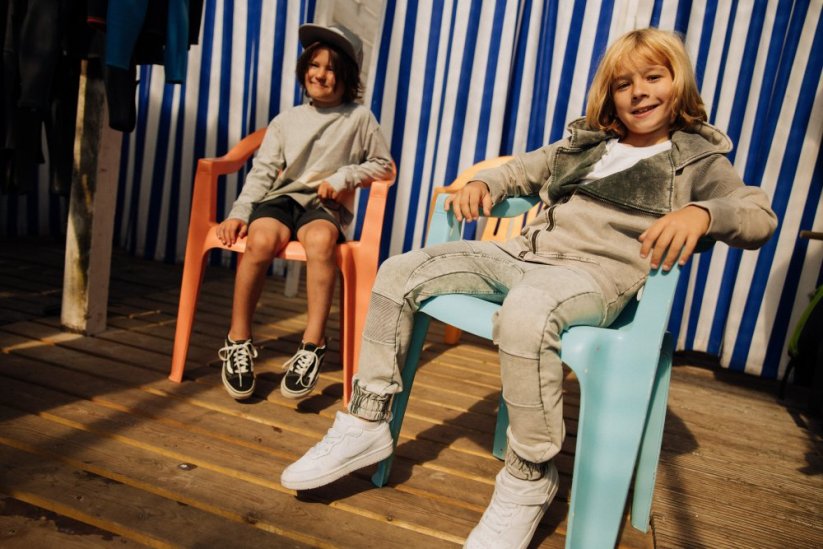 Mikina na zips MARBLE GREY RAMONES - Veľkosť: 86/92