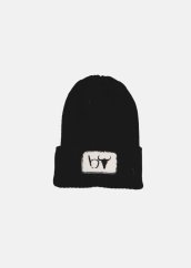 BLACK SAND BEANIE / Čierna merino čiapka