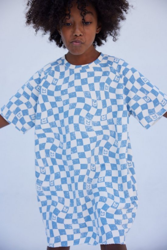 Šaty Checkered T-Shirt Dress - Veľkosť: 110/116