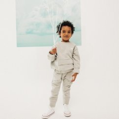 Nohavice QUILTED GREY JOGGERS
