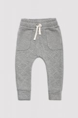 Nohavice QUILTED GREY JOGGERS