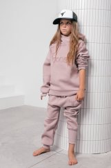 WARM PINK HOODIE light pink / Detská teplá mikina
