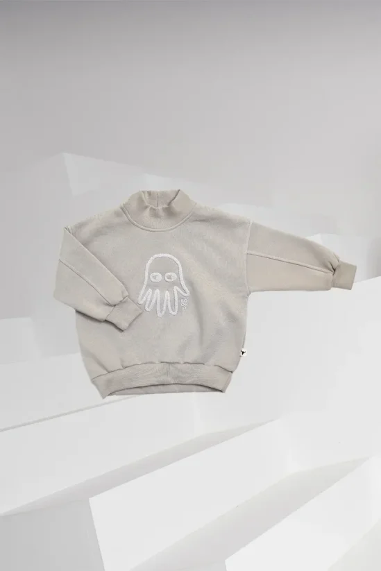 GHOST SWEATSHIRT taupe / Detská teplá mikina