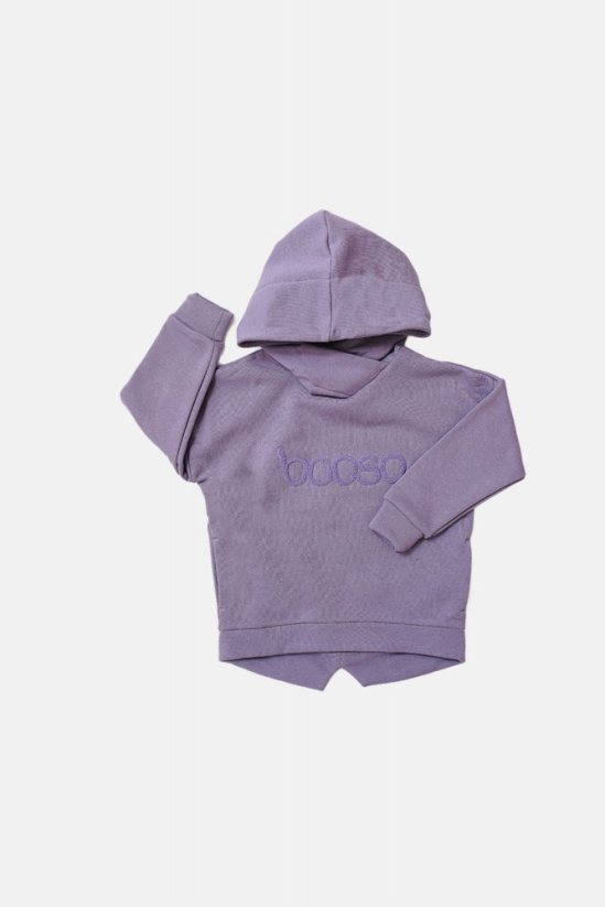 WARM HOODIE lila / Detské teplá mikina
