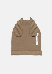 RIBBING BEANIE WINGS camel / Čiapka s krídlami