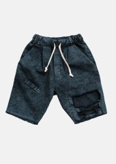 ACID POCKET SHORTS graphite / Šortky s dierami a vreckom