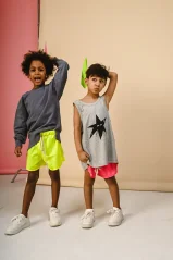 KÚPACIE ŠORTKY SWIM SHORT neon yellow
