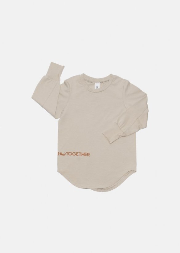 WELT LONGSLEEVE ivory/terra / Tričko s dlhým rukávom - Veľkosť Booso: 2/3 roky