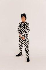 Nohavice B&W CHECKERED COMFORT FIT