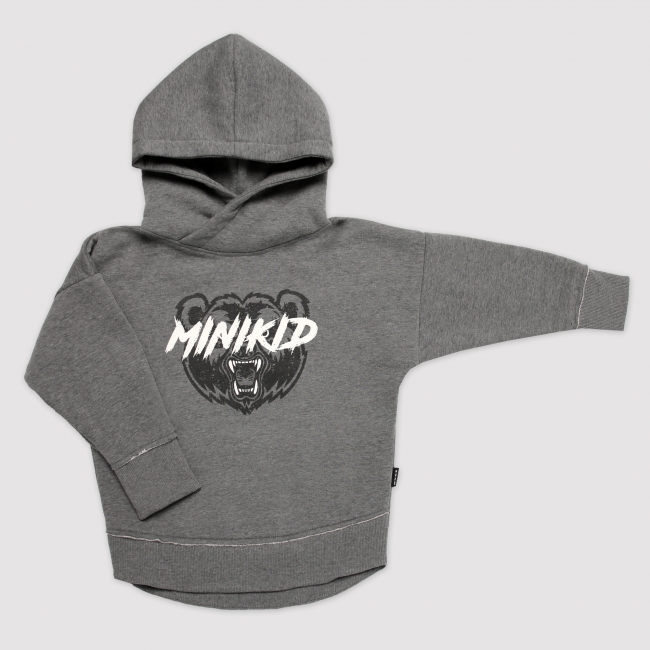 Mikina ROAR OVERSIZED HOODIE GRAY - Veľkosť: 110/116