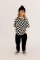 Tričko OVERSIZE CHECKERED T-SHIRT B&W