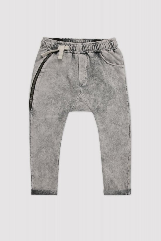 Nohavice ACID GREY ZIPPER JOGGERS - Veľkosť: 110/116
