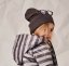 RIBBING BEANIE AUBERGINE - Veľkosť Booso: 2/3 roky