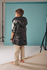 BLACK NYLON VEST / Detská čierna vesta