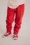 Nohavice VINTAGE RED STRAIGHT CUT PANTS - Veľkosť: 134/140