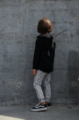 Mikina na zips BLACK RAMONES