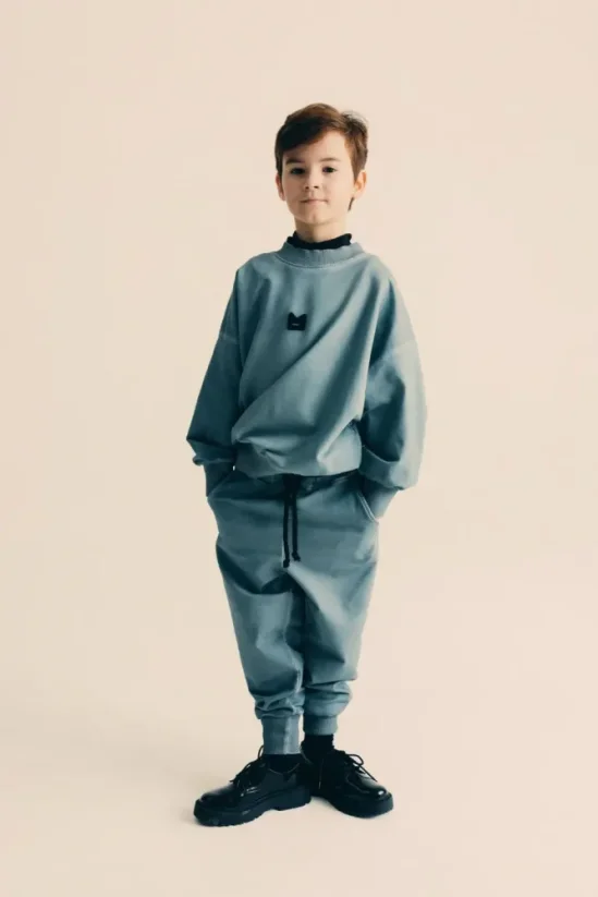 Cold Grey Stripe Pants / Detské nohavice