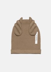 RIBBING BEANIE WINGS camel / Čiapka s krídlami