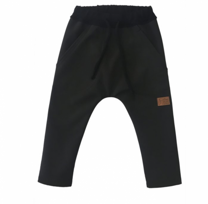 Softshell pudlové nohavice LOGO BLACK - Veľkosť Filii: 110