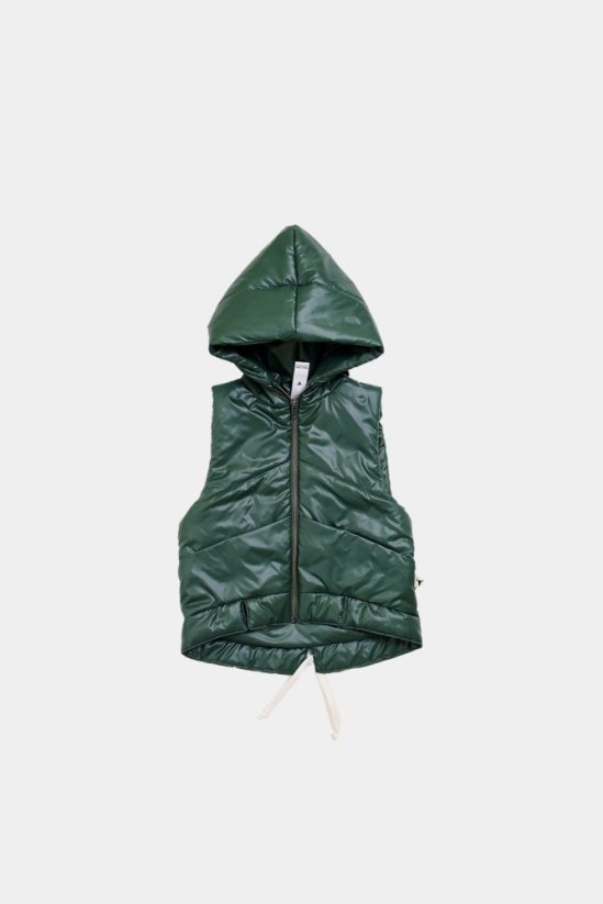 VEST green / Detská vesta - Veľkosť Booso: 6/7 rokov