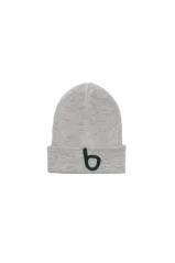 MERINO BEIGE BEANIE beige/green / Detská merino čiapka