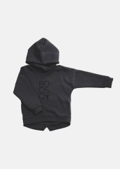 BOOSO HOODIE GRAPHITE / Teplá šedá mikina