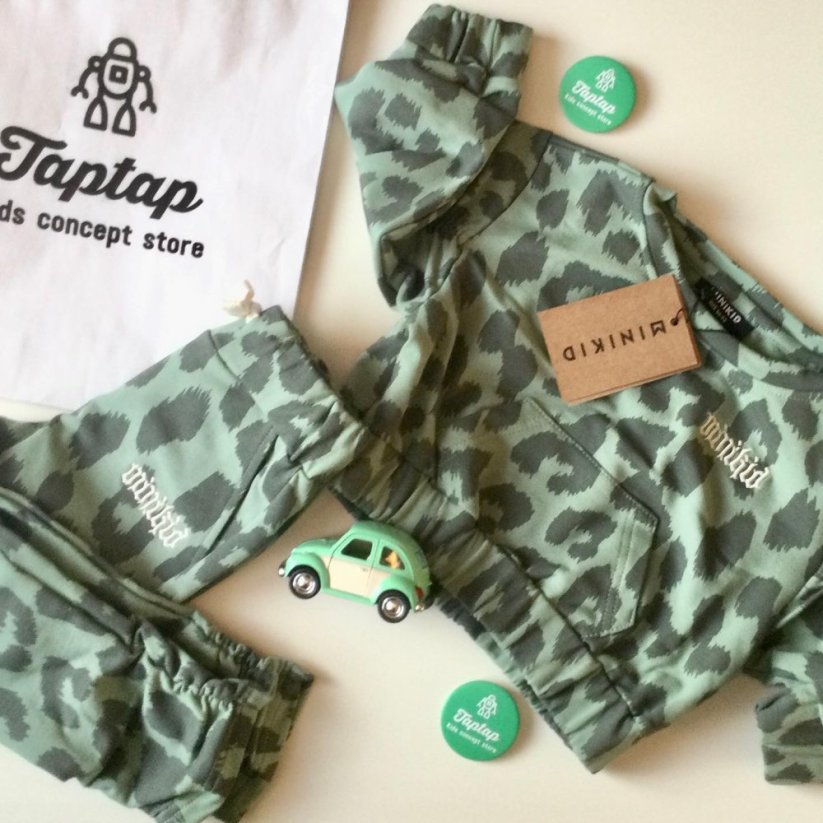 Mikina GREEN LEO PINCHED