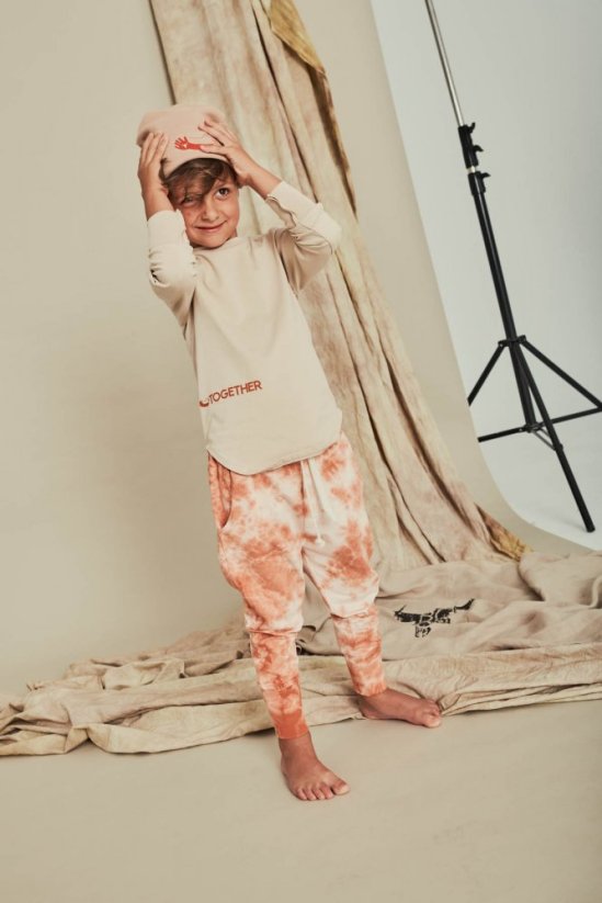 TIEDYE PANTS terra / Batikované nohavice