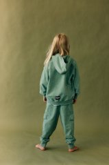 Khaki Pocket Hoodie / Detská mikina