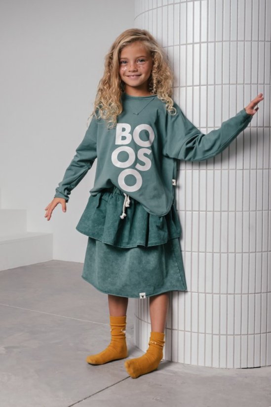 Tričko GREEN BOOSO LONGSLEEVE green/gray - Veľkosť Booso: 10/11 rokov