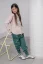 FRINGLE GREEN PANTS green / Detské nohavice - Veľkosť Booso: 6/7 rokov