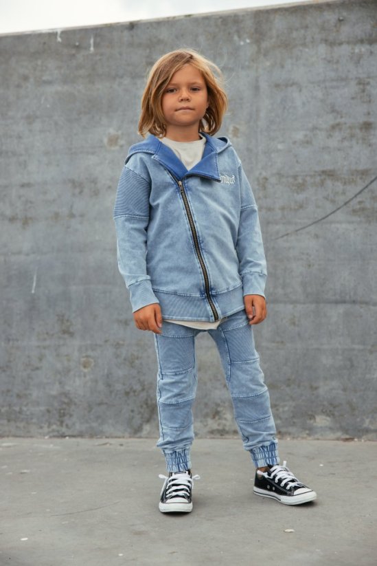 Mikina na zips MARBLE BLUE RAMONES