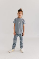 Nohavice STONE BLUE  PANEL PANTS