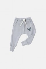 WARM PANTS gray / Detské teplé nohavice