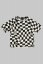 Tričko OVERSIZE CHECKERED T-SHIRT B&W - Veľkosť: 110/116