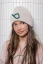 MERINO BEIGE BEANIE beige/green / Detská merino čiapka - Veľkosť čiapka: S