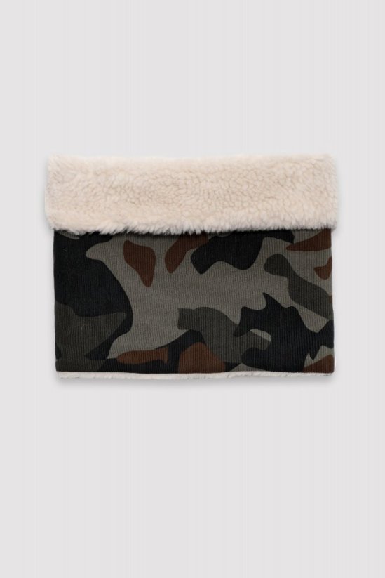 CAMO FUR TUBE / Kožušinkový tunel maskáč