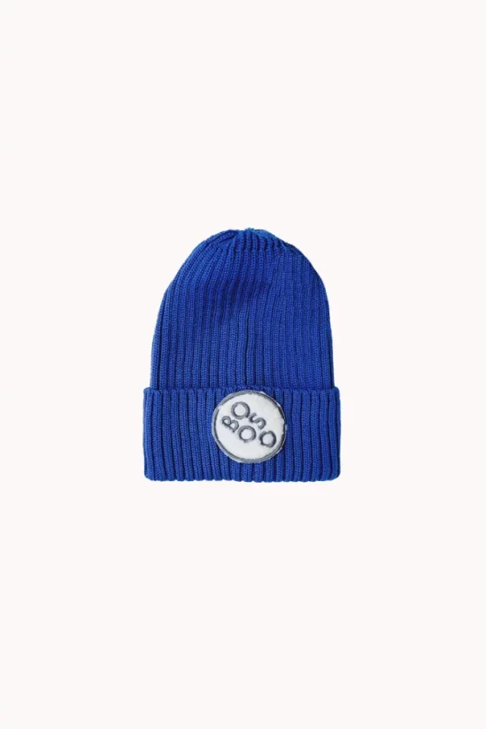 BOOSO COBALT SAND BEANIE cobalt / Detská merino čiapka - Veľkosť čiapka: M