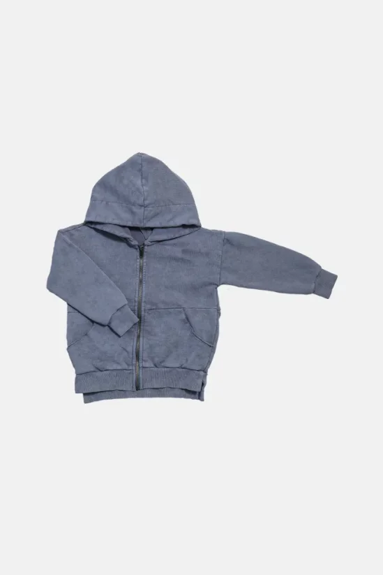 Mikina ZIP VINTAGE HOODIE deep blue