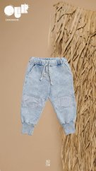 NOHAVICE PATCH PANTS acid blue